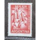 ARGENTINA 1960 GJ 1189a ESTAMPILLA CON VARIEDAD CATALOGADA NUEVA MINT U$ 15